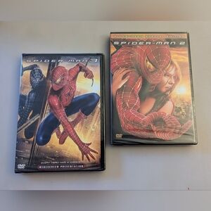 Set of 2 New Sealed DVDs"Spider-Man 2", "Spider-Man 3".Widescreen Edition
